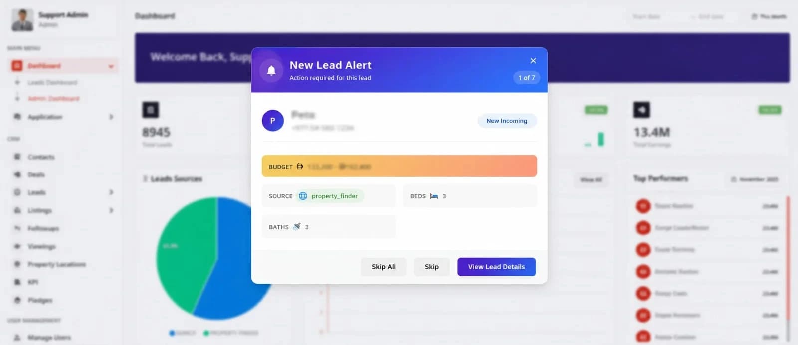 Enterprise Real Estate CRM screenshot 1