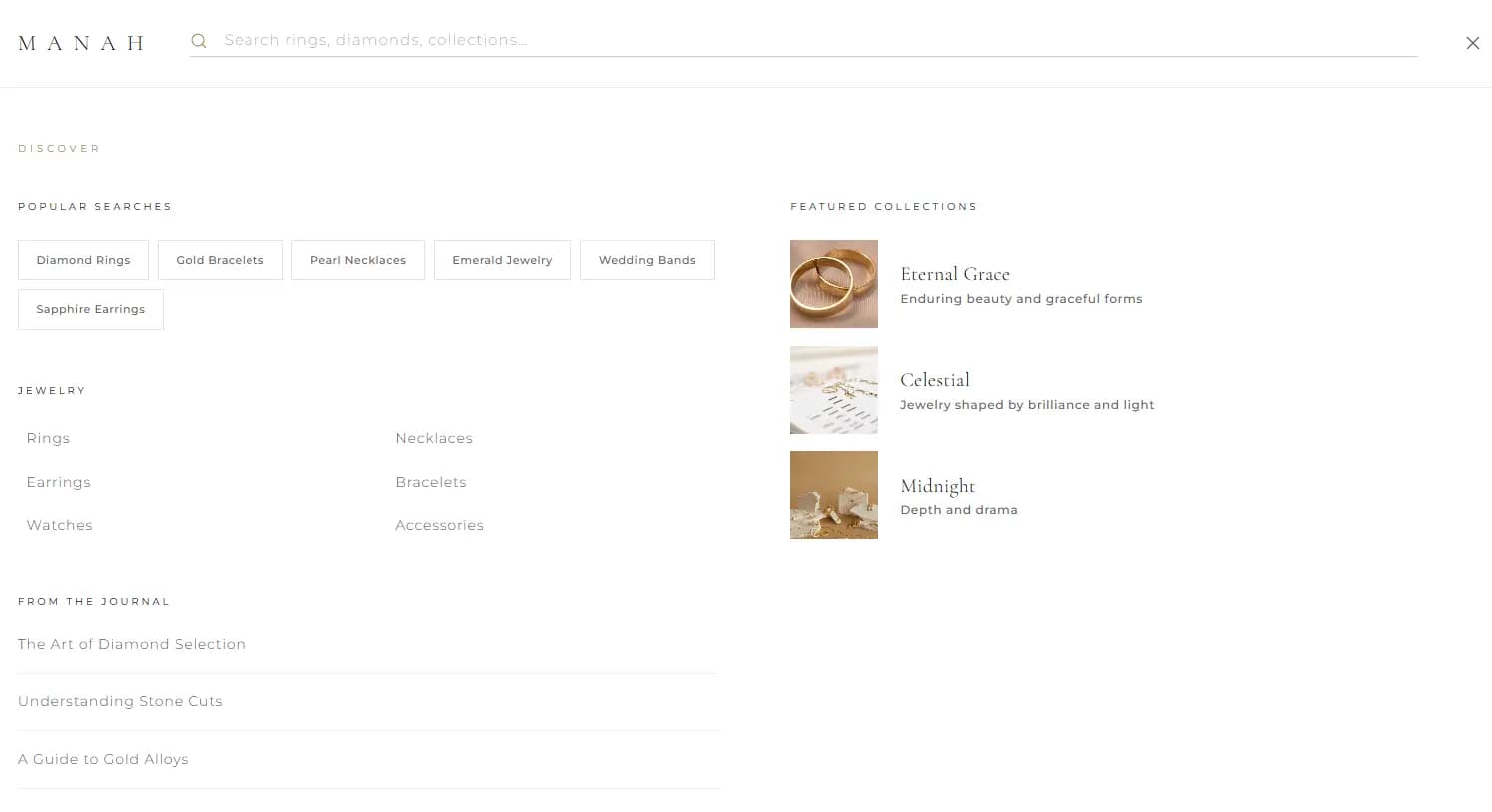 Jewelry E-Commerce screenshot thumbnail 2