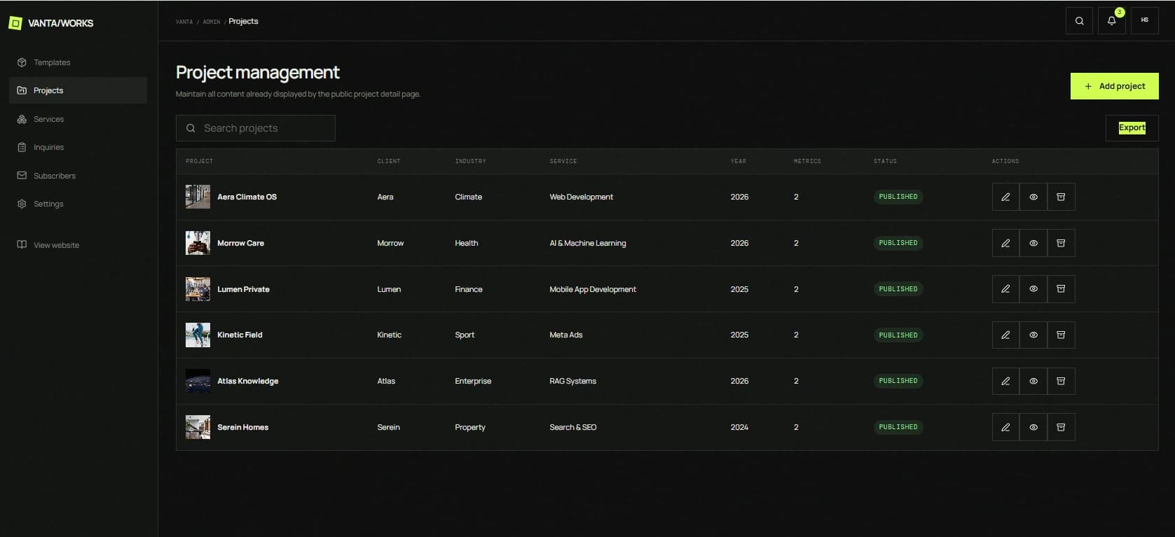 Agency Studio screenshot thumbnail 2